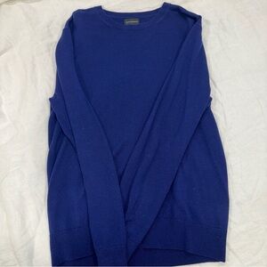 Club Monaco Blue Merino Wool Men’s Sweater Size Medium M Long Sleeve Round Neck